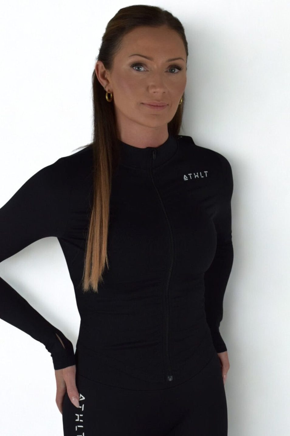 Damträningsjacka & workoutjacka | ATHLT logga på ryggen
