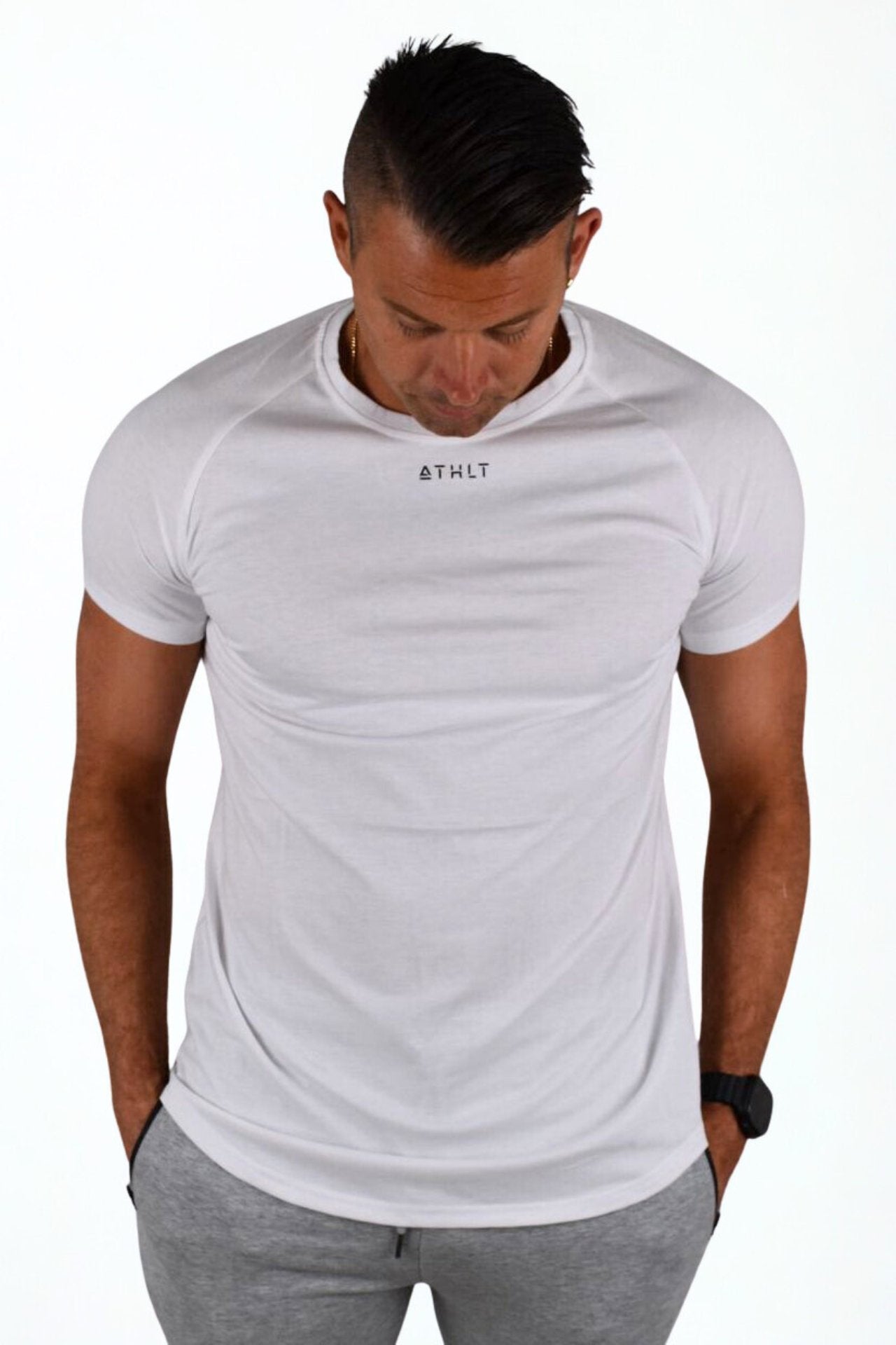 T-shirt slim ATHLT logo chest