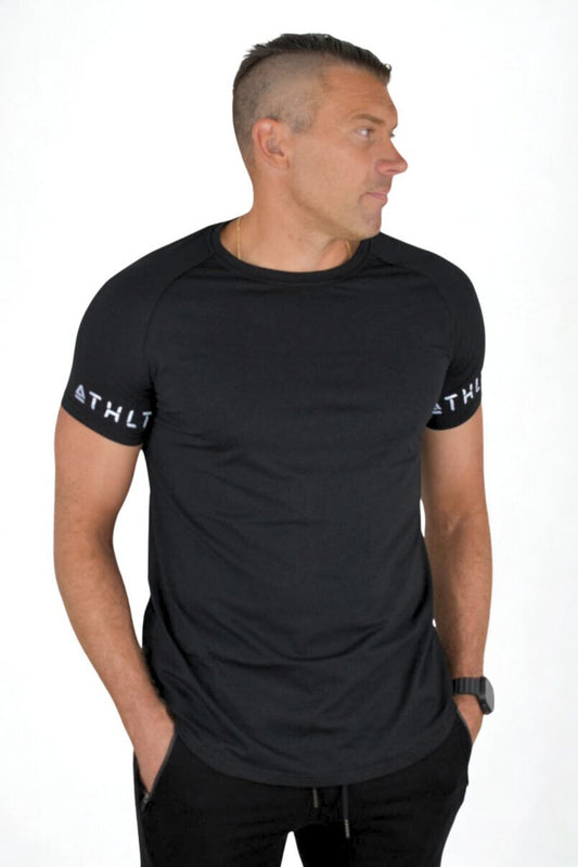 T-shirt slim ATHLT logo bicep
